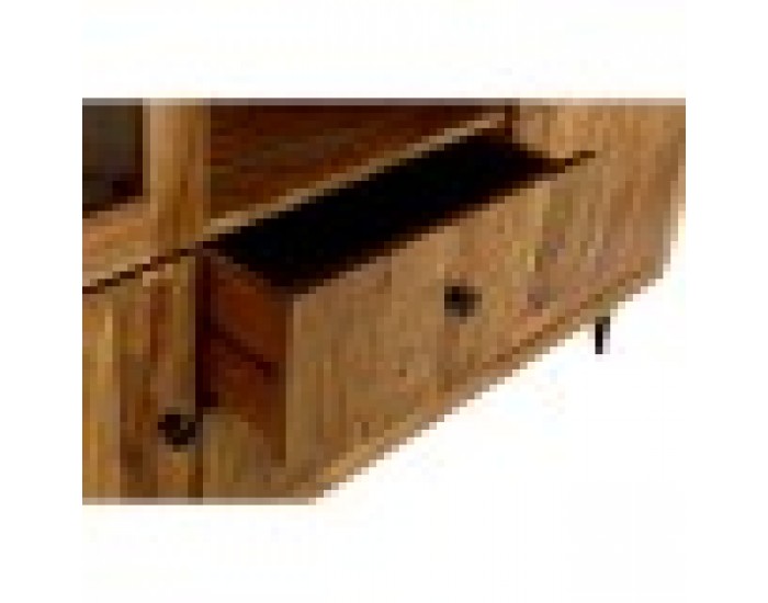 Витрина DKD Home Decor Кристал Aкациево дърво (145 x 40 x 162 cm)