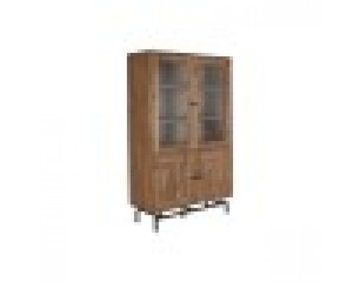Витрина Home ESPRIT Кристал Aкациево дърво 118 x 45 x 194 cm