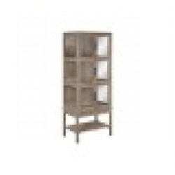Витрина Home ESPRIT Естествен тиково дърво 76 x 48 x 198 cm - Home esprit
