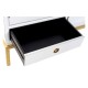 Шкаф DKD Home Decor Бял Златен Метал Топола 120 x 50 x 175 cm