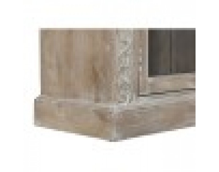 Витрина Home ESPRIT Бял Дърво манго 120 X 44 X 210 cm