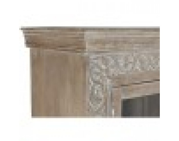 Витрина Home ESPRIT Бял Дърво манго 120 X 44 X 210 cm