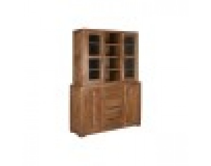 Витрина Home ESPRIT Кафяв Кристал Aкациево дърво 140 x 45 x 180 cm
