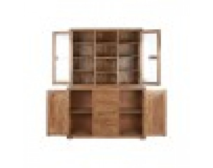 Витрина Home ESPRIT Кафяв Кристал Aкациево дърво 140 x 45 x 180 cm