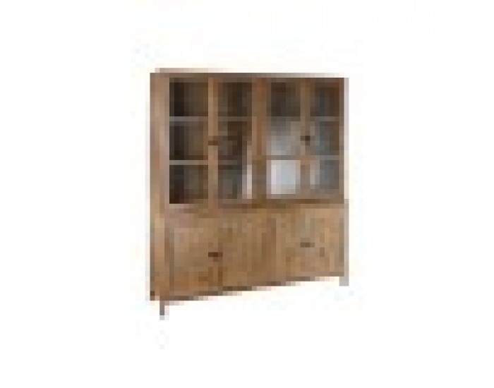 Витрина Home ESPRIT Естествен Кристал Дърво манго 200 x 45 x 230 cm