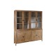 Витрина Home ESPRIT Естествен Кристал Дърво манго 200 x 45 x 230 cm