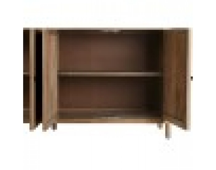 Витрина Home ESPRIT Естествен Кристал Дърво манго 200 x 45 x 230 cm