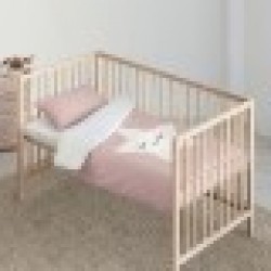 Комплект покривка за завивка Kids&Cotton Nadir Розов 100 x 120 cm - Kids&cotton