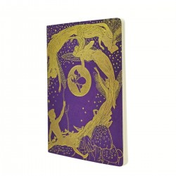 Paperblanks Тетрадка Violet Fairy, А4, широки редове, 40 листа - Papetărie