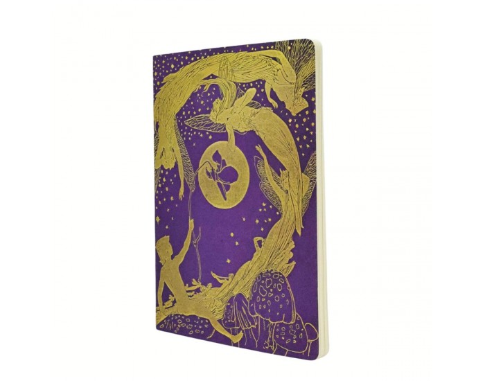 Paperblanks Тетрадка Violet Fairy, А4, широки редове, 40 листа