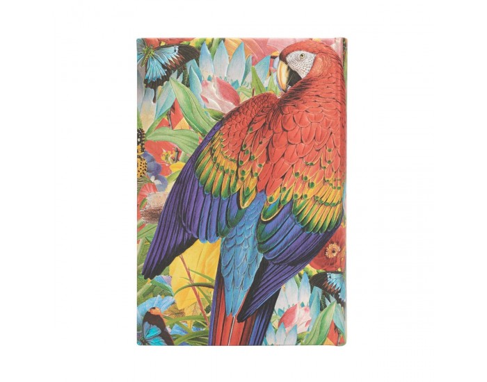 Paperblanks Планер Tropical Garden, Mini, 1 ден на страница, твърда корица, 208 листа, за 2025 година