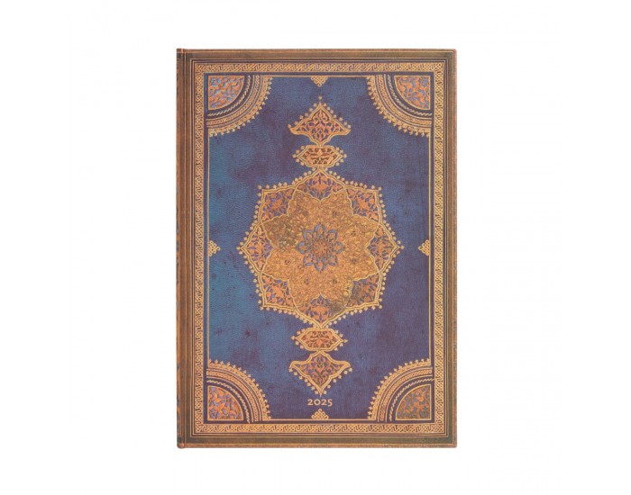 Paperblanks Планер Safavid Indigo, Grande, вертикален, твърда корица, 80 листа, за 2025 година