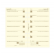 Filofax Пълнител за органайзер Classic, Personal, кремава хартия, за 2025 година, 1 седмица на страница
