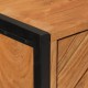 Sonata H Шкаф за баня 40x30x100 см масивно акациево дърво и желязо
