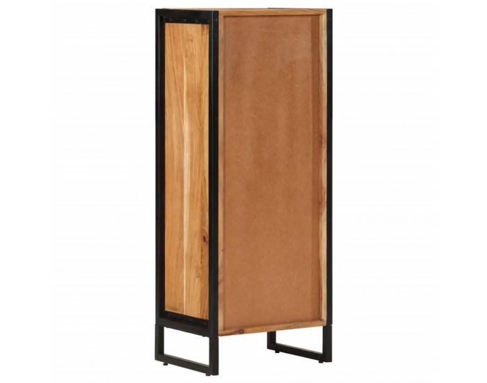 Sonata H Шкаф за баня 40x30x100 см масивно акациево дърво и желязо