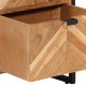 Sonata H Шкаф за баня 40x30x100 см масивно акациево дърво и желязо