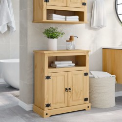 Sonata H Шкаф за баня Corona 70x33x80 см бор масив - Seturi