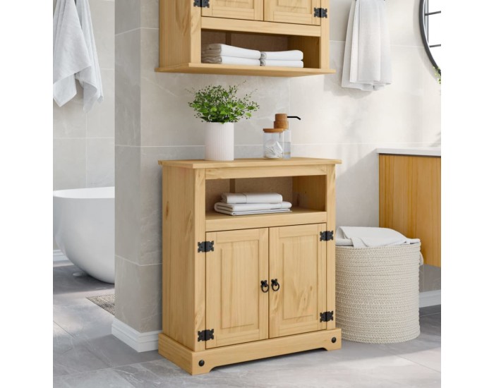 Sonata H Шкаф за баня Corona 70x33x80 см бор масив