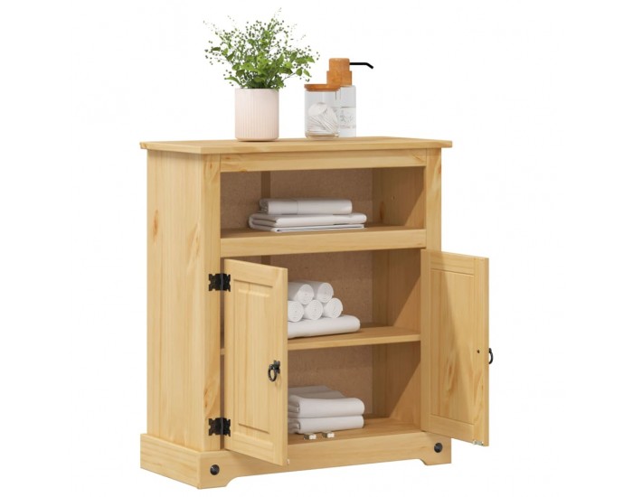 Sonata H Шкаф за баня Corona 70x33x80 см бор масив