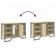 Sonata H Шкаф за мивка за баня, дъб сонома, 91x35x60 см, инженерно дърво