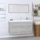 Sonata H Комплект мебели за баня от 3 части , бетонно сиви