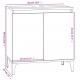 Sonata H Комплект мебели за баня от 3 части, бял, инженерно дърво