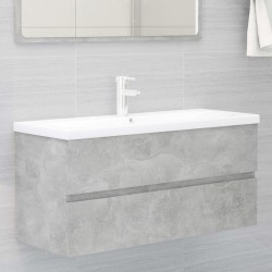 Sonata H Долен шкаф за мивка, бетонно сив, 100x38,5x45см инженерно дърво - Seturi