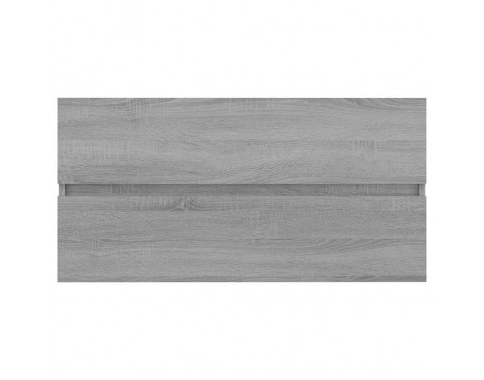 Sonata H Шкаф за мивка, сив сонома, 90x38,5x45 см, инженерно дърво
