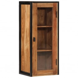 Sonata H Стенен шкаф за баня 40x30x90 см масивно акациево дърво и желязо - Seturi