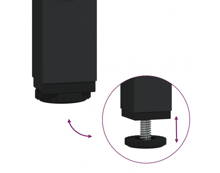 Sonata H Комплект шкафове за баня от 4 части инженерно дърво Опушен дъб