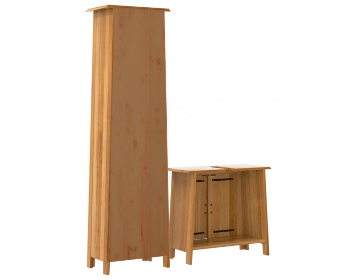 Sonata Set mobilier de baie, 2 piese, lemn masiv de pin