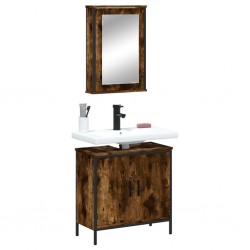 Sonata H Комплект мебели за баня от 2 части, опушен дъб, инженерно дърво - Seturi