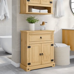Sonata H Шкаф за баня Corona 70x33x80 см бор масив - Seturi