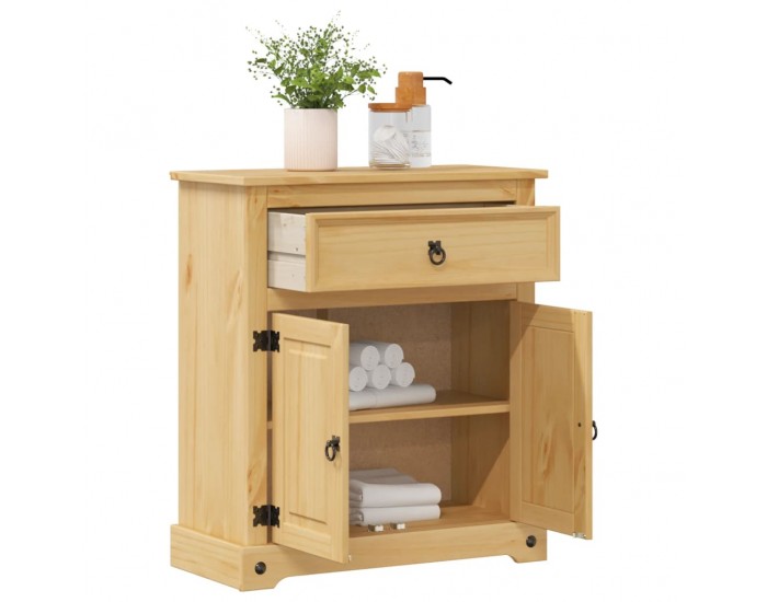 Sonata H Шкаф за баня Corona 70x33x80 см бор масив