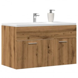 Sonata H Шкаф за мивка за баня, дъб артизан 90x38,5x46см инженерно дърво - Seturi