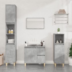 Sonata H Комплект шкафове за баня от 3 части бетонно сив инженерно дърво - Seturi
