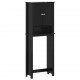 Sonata H Шкаф над тоалетна чиния BERG черен 60x27x164,5 см масивно дърво