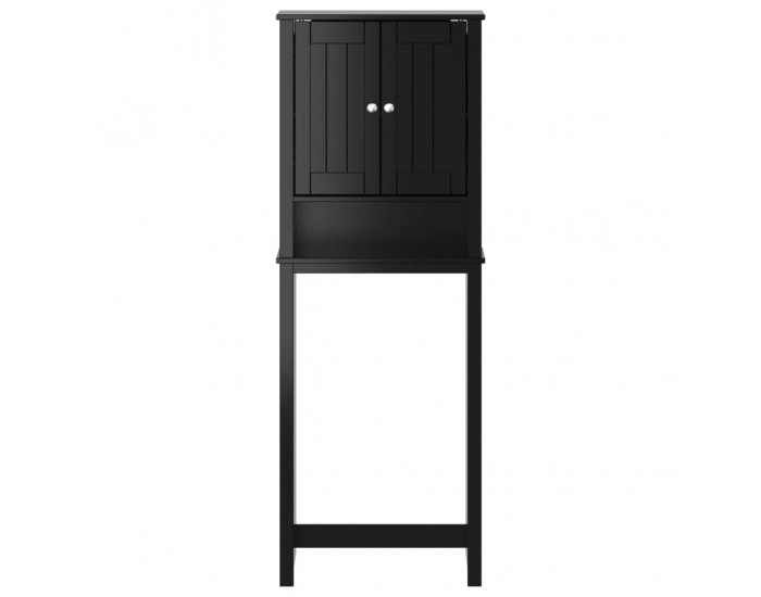 Sonata H Шкаф над тоалетна чиния BERG черен 60x27x164,5 см масивно дърво