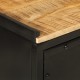 Sonata H Шкаф за баня 40x27x90 см масивно мангово дърво