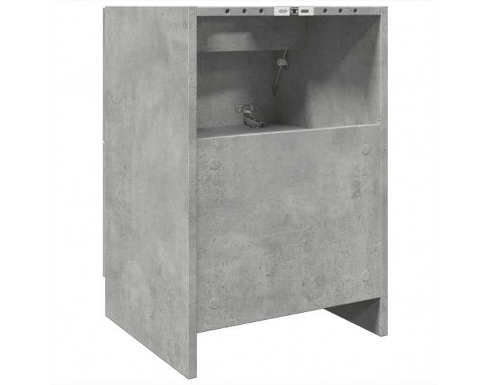 Sonata H Долен шкаф за мивка, бетонно сив, 40x37x59 см, инженерно дърво