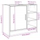 Sonata H Долен шкаф за мивка, дъб сонома, 63x29x55 см, инженерно дърво