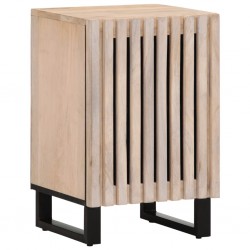 Sonata H Шкаф за баня 38x34x58 см масивно дърво груб манго - Seturi