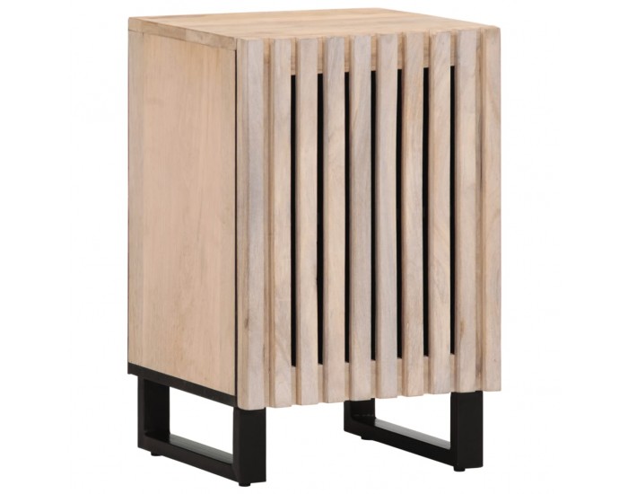 Sonata H Шкаф за баня 38x34x58 см масивно дърво груб манго