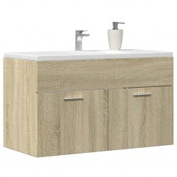 Sonata H Шкаф за мивка за баня дъб сонома 90x38,5x46 см инженерно дърво - Seturi