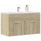 Sonata H Шкаф за мивка за баня дъб сонома 90x38,5x46 см инженерно дърво