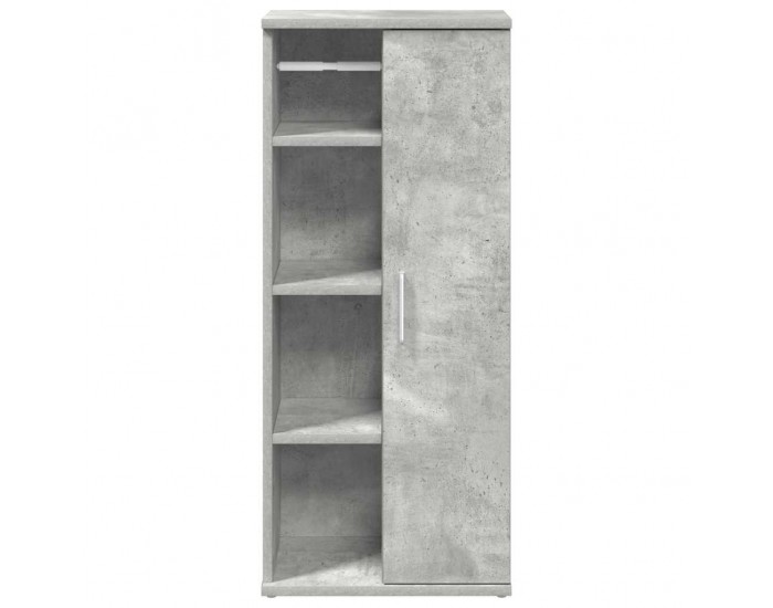 Sonata H Шкаф за баня с държач за ролки, бетонно сив, 39x22x90 см