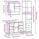 Sonata H Комплект мебели за баня от 3 части, кафяв дъб, инженерно дърво