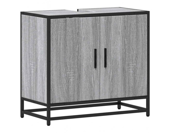 Sonata H Шкаф за мивка в банята Grey Sonoma Инженерна дървесина
