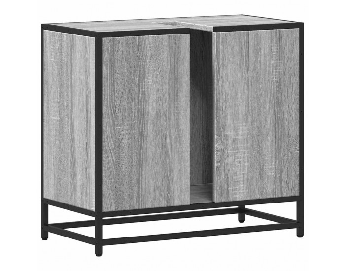 Sonata H Шкаф за мивка в банята Grey Sonoma Инженерна дървесина