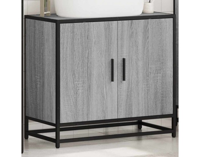 Sonata H Шкаф за мивка в банята Grey Sonoma Инженерна дървесина